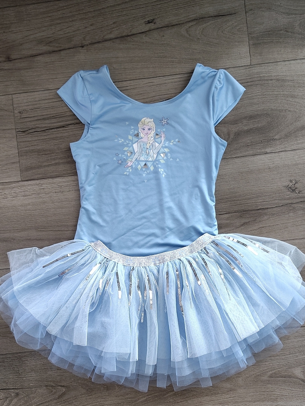 Disney Store Elsa Dance Leotard With Tutu Size 13/14